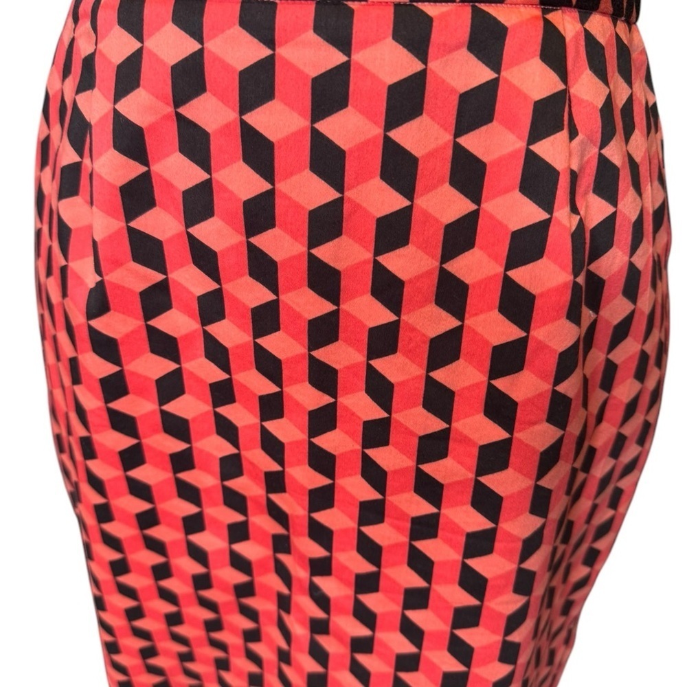 Sandra King Moda Seta Geometric Pencil Skirt | 6 | Retro Mod Pop Art Print C205 - Picture 2 of 8
